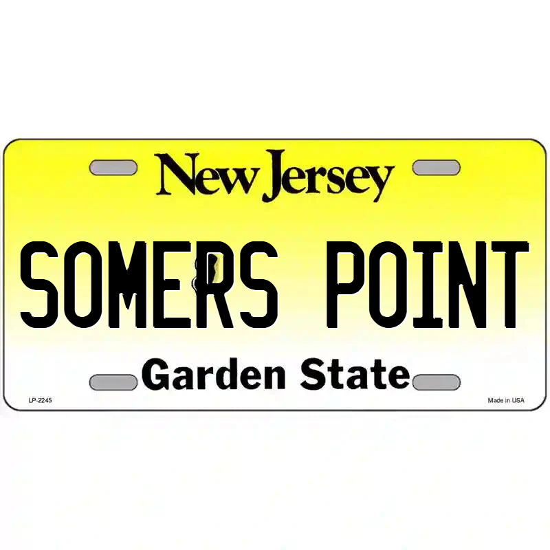 Somers Point New Jersey Metal Sign