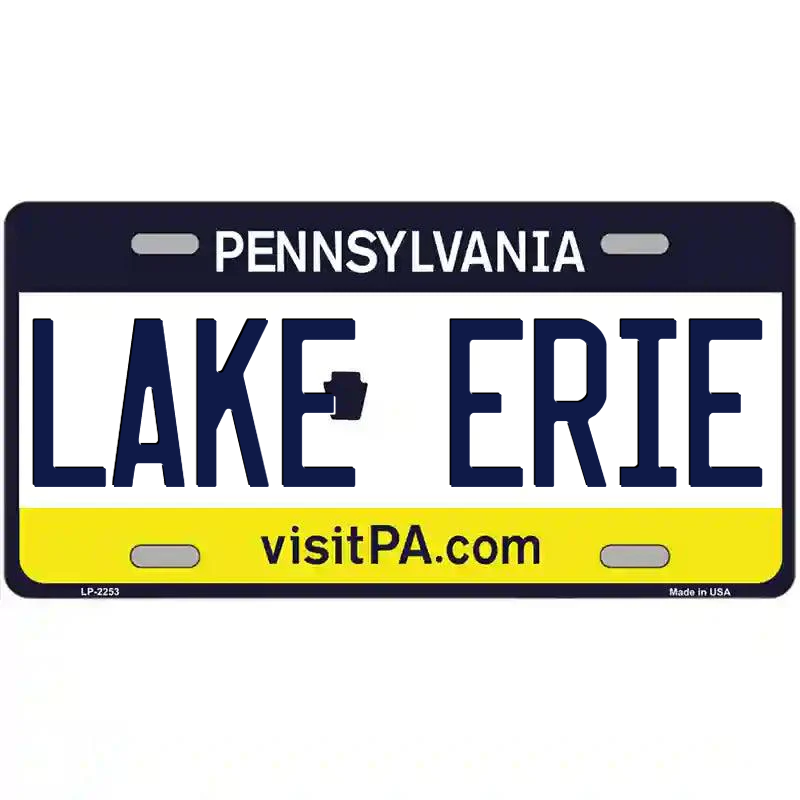 Lake Erie Pennsylvania Metal Sign