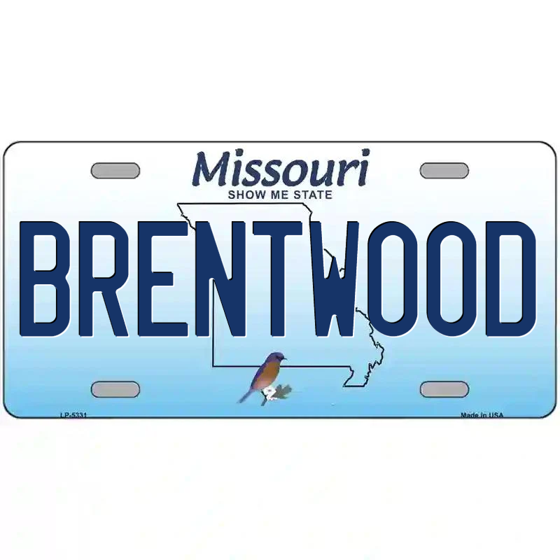 Brentwood Missouri Metal Sign
