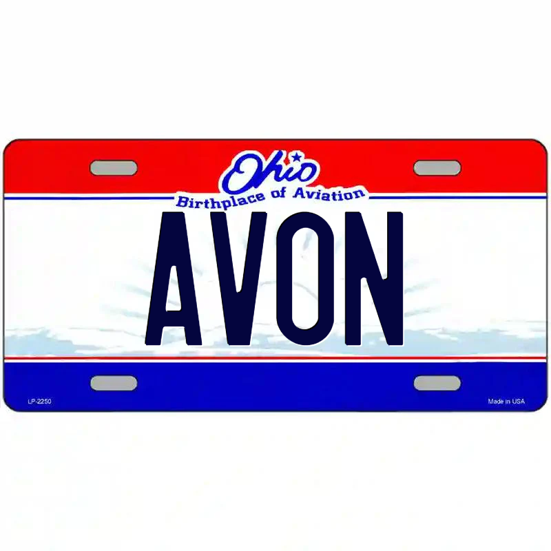 Avon Ohio Metal Sign