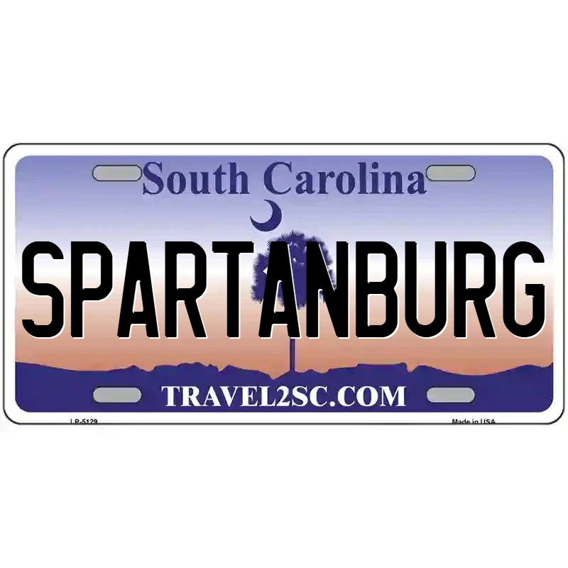 Spartanburg South Carolina Metal Sign