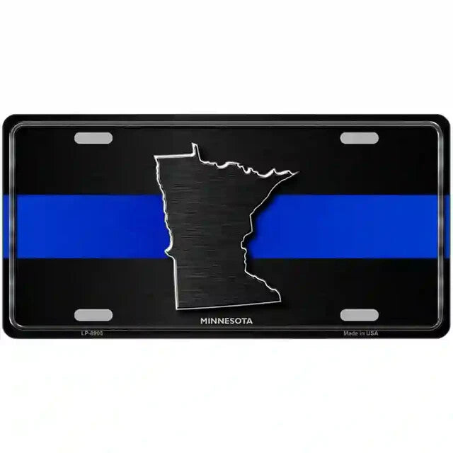 Minnesota Thin Blue Line Metal Sign