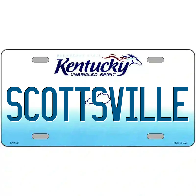Scottsville Kentucky Metal Sign