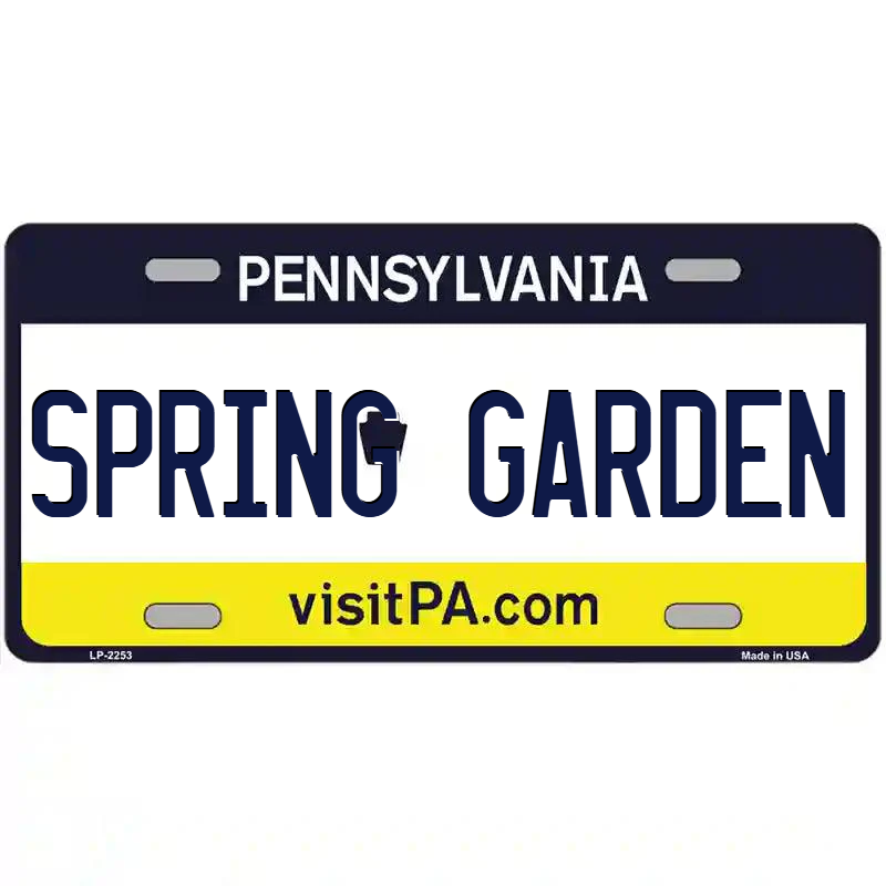 Spring Garden Pennsylvania Metal Sign