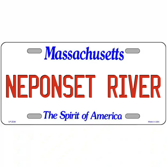 Neponset River Massachusetts Metal Sign
