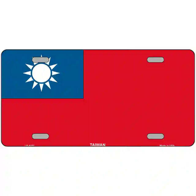 Taiwan Flag Metal Sign