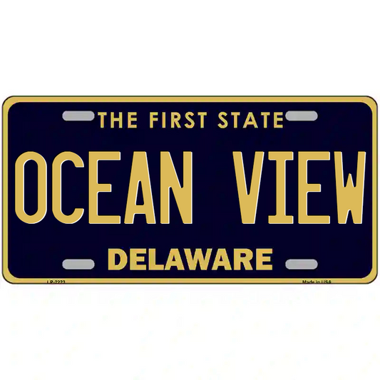 Ocean View Delaware Metal Sign