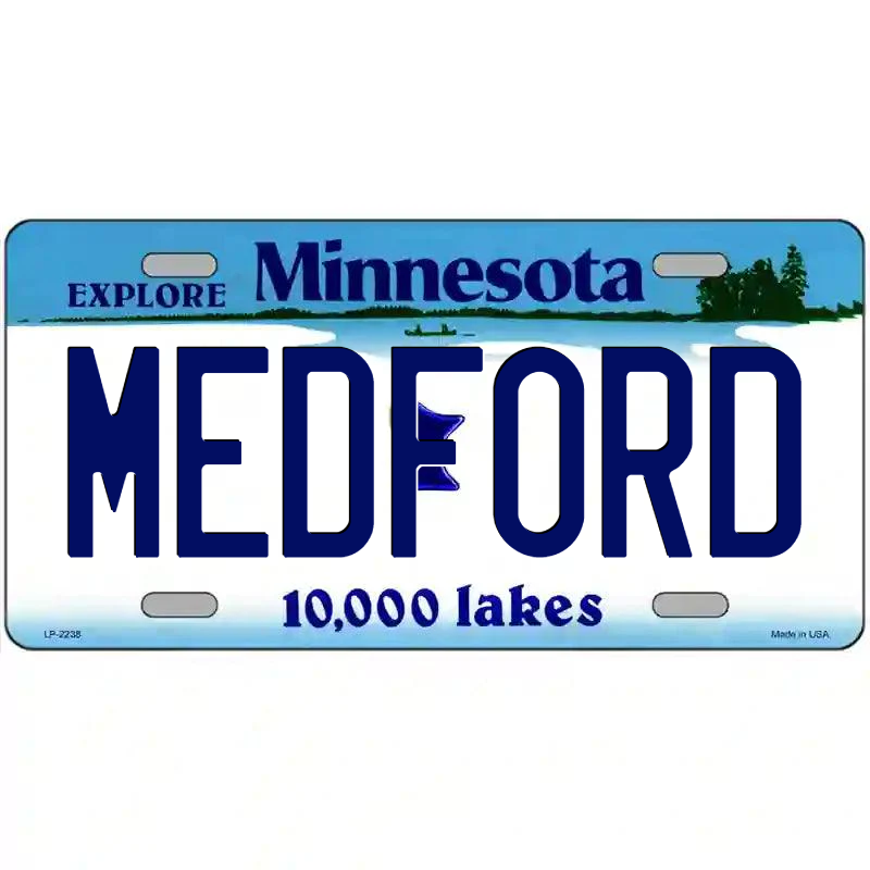 Medford Minnesota Metal Sign