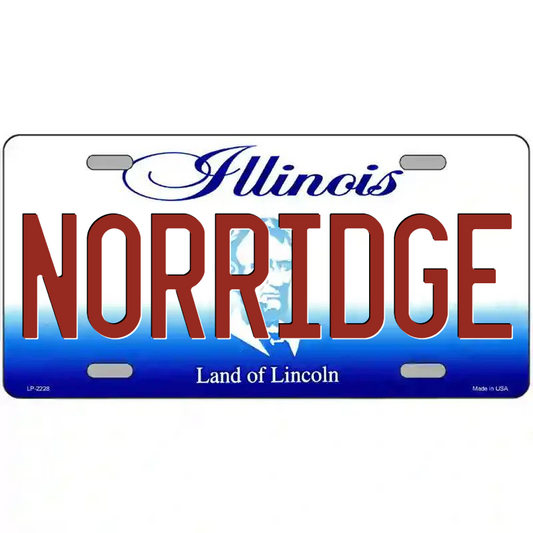 Norridge Illinois Metal Sign