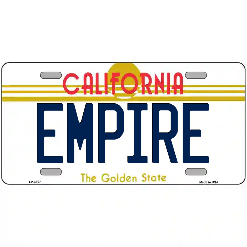 Empire California Metal Sign
