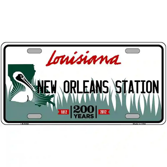 New Orleans Station Louisiana Metal Sign