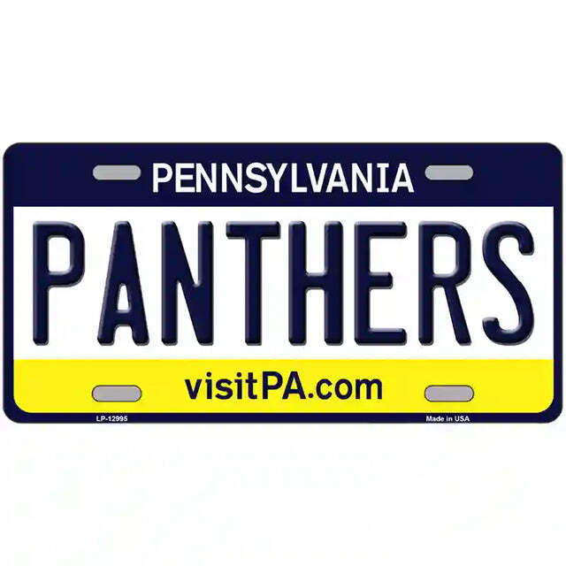 Panthers Pennsylvania Metal Sign