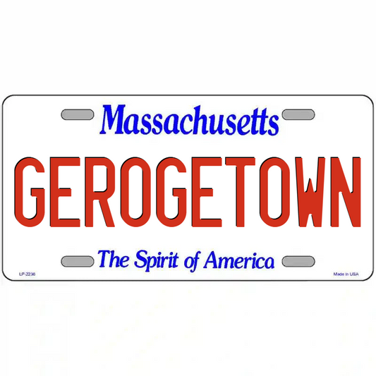 Georgetown Massachusetts Metal Sign