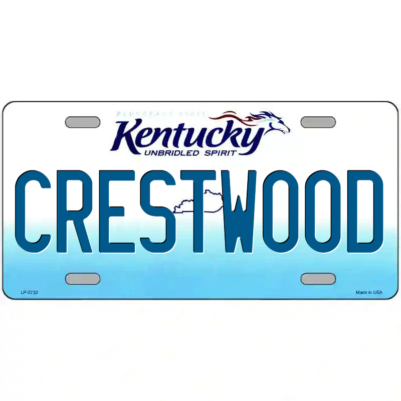 Crestwood Kentucky Metal Sign