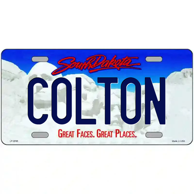 Colton South Dakota Metal Sign