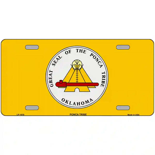 Great Seal of the Ponca Tribe Oklahoma Flag Metal Sign