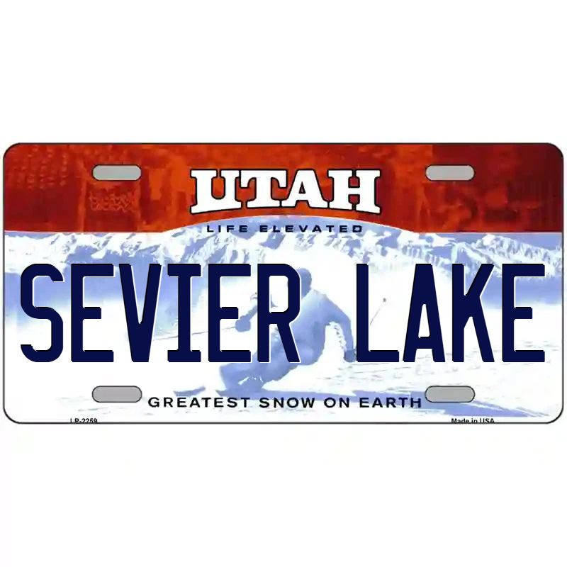 Sevier Lake Utah Metal Sign
