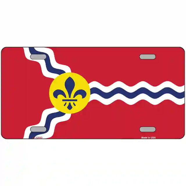 St Louis Flag Metal Sign