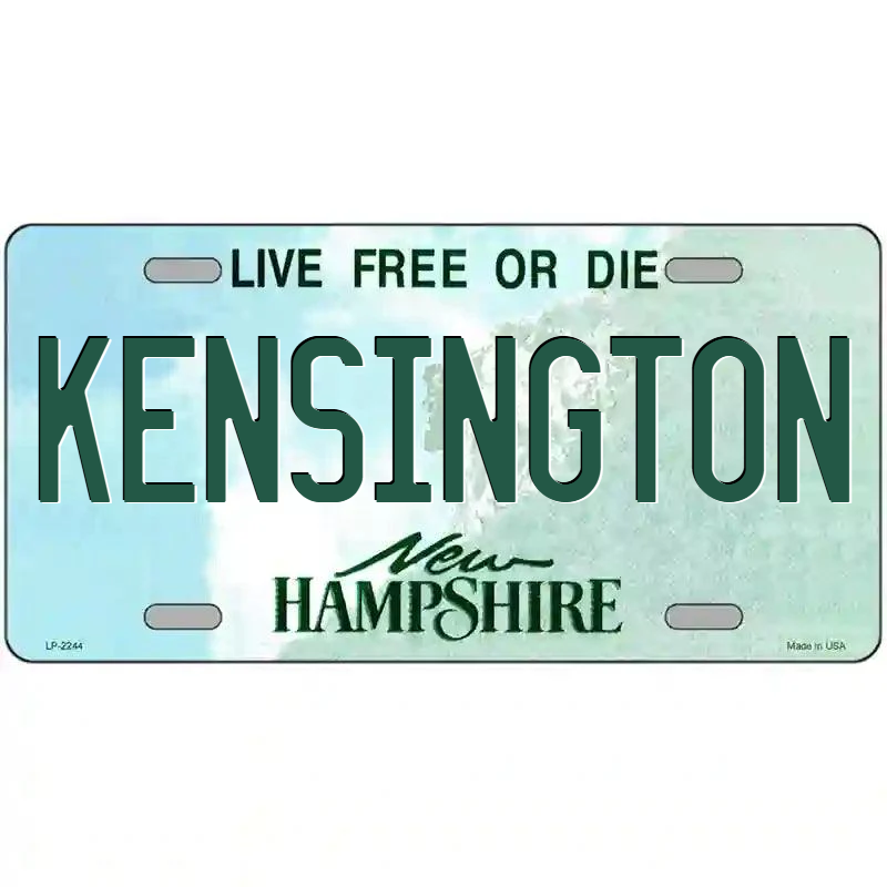 Kensington New Hampshire Metal Sign