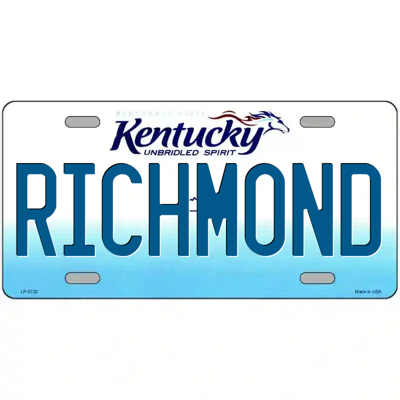 Richmond Kentucky Metal Sign