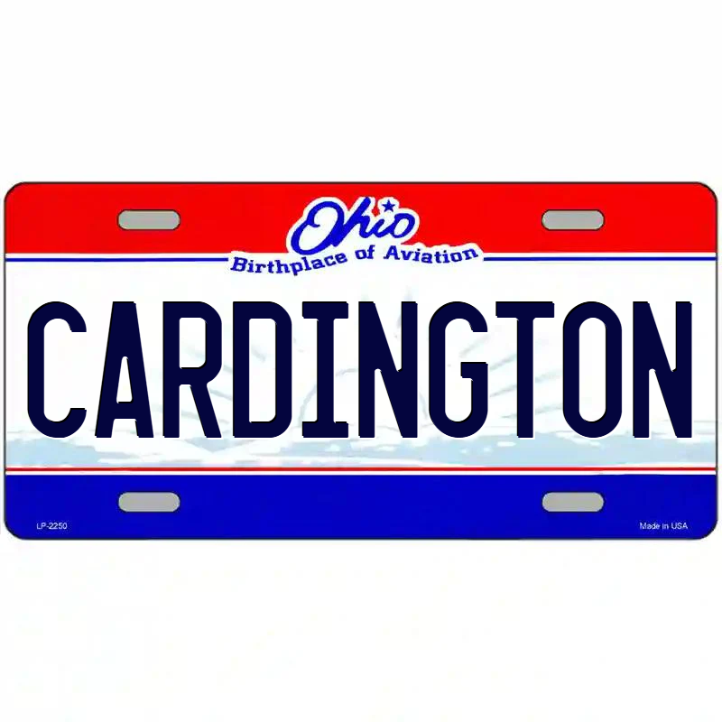 Cardington Ohio Metal Sign