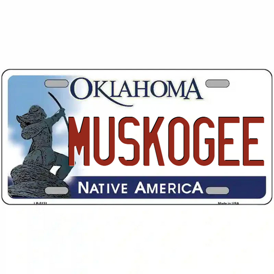 Muskogee Oklahoma Metal Sign