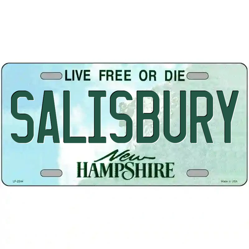 Salisbury New Hampshire Metal Sign