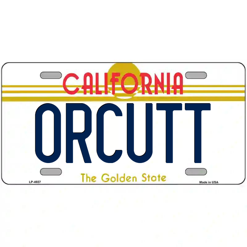 Orcutt California Metal Sign