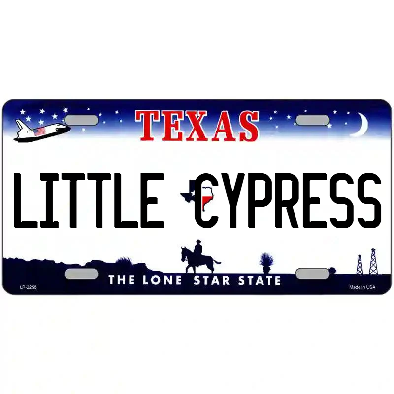 Little Cypress Texas Metal Sign