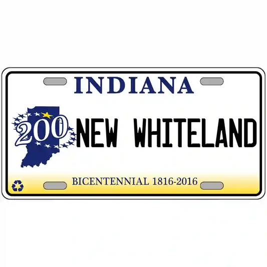 New Whiteland Indiana Bicentennial Metal Sign