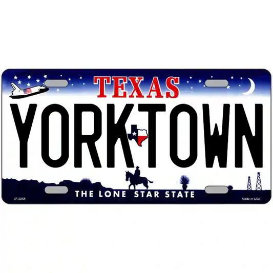 Yorktown Texas Metal Sign