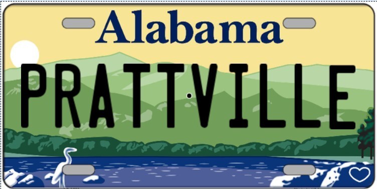Prattville Alabama Metal Sign
