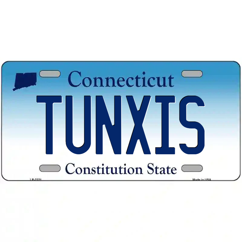 Tunxis Connecticut Metal Sign