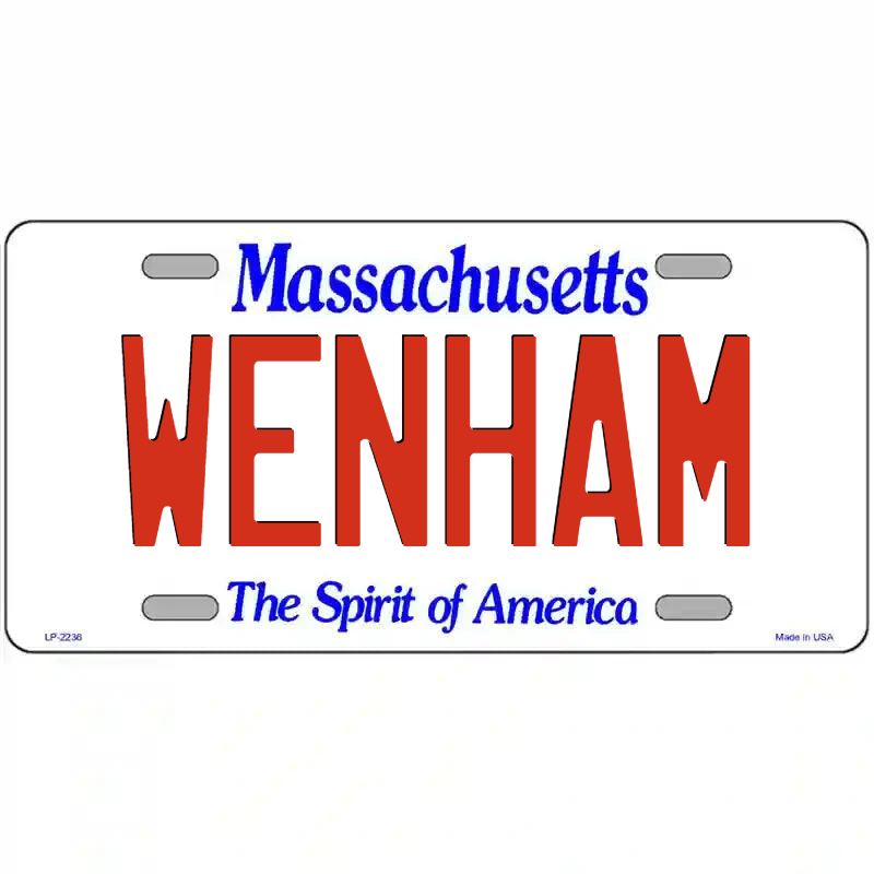 Wenham Massachusetts Metal Sign
