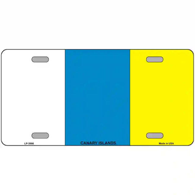 Canary Islands Flag Metal Sign