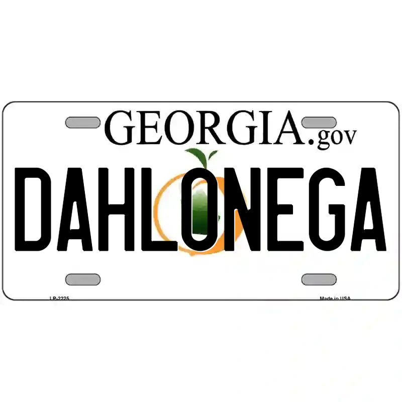 Dahlonega Georgia Metal Sign