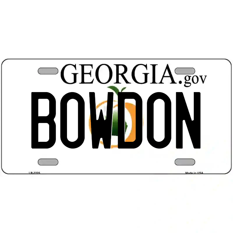 Bowdon Georgia Metal Sign