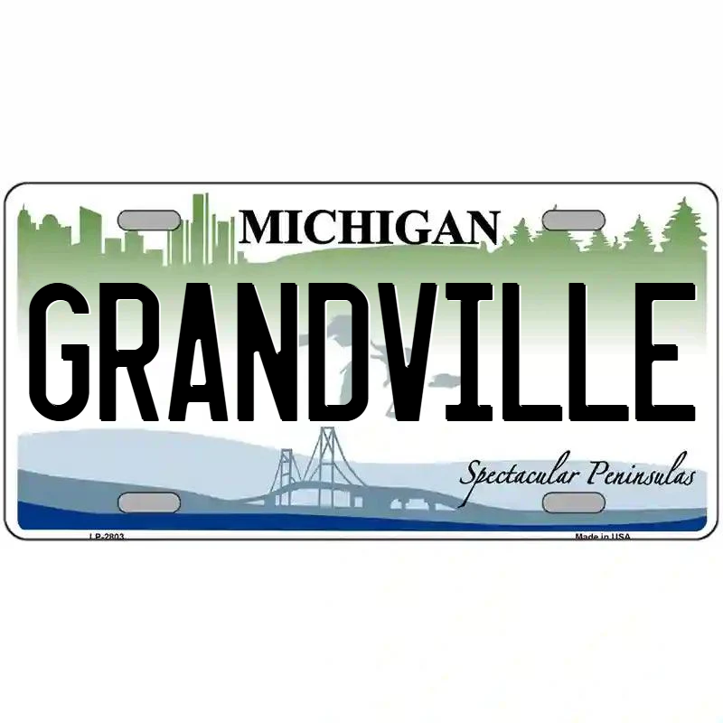 Grandville Michigan Metal Sign