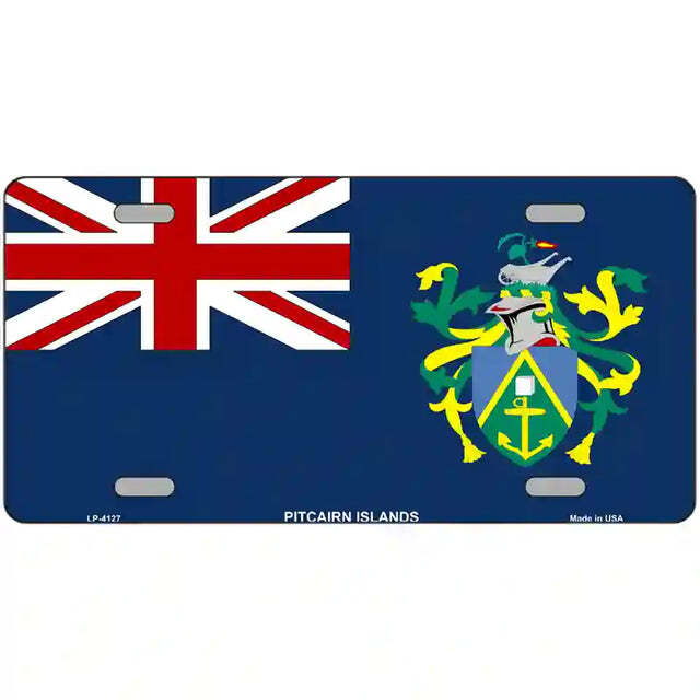 Pitcairn Islands Flag Metal Sign