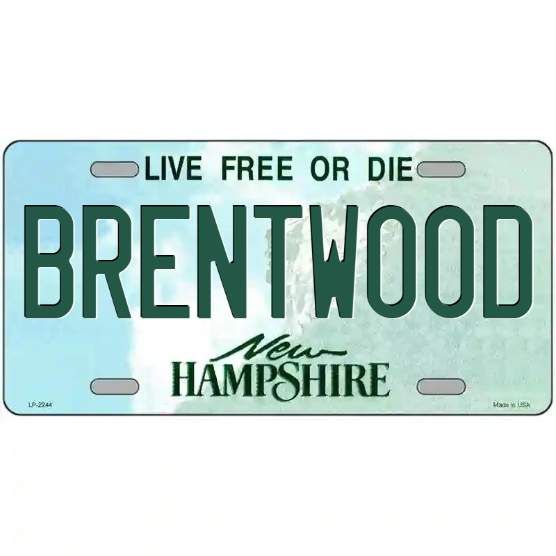 Brentwood New Hampshire Metal Sign
