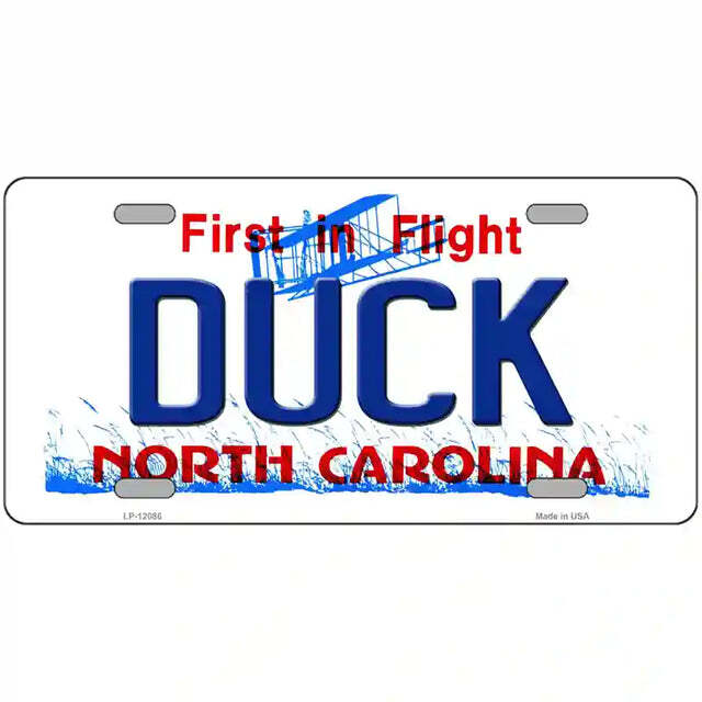 Duck North Carolina Metal Sign