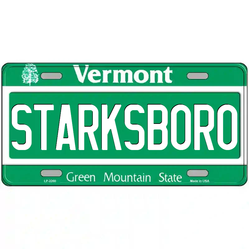 Starksboro Vermont Metal Sign
