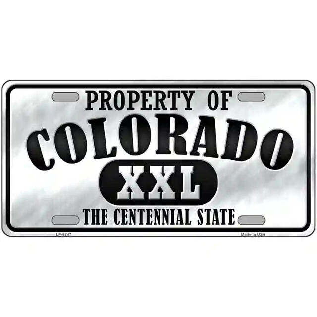 Property of Colorado The Centennial State Metal Sign
