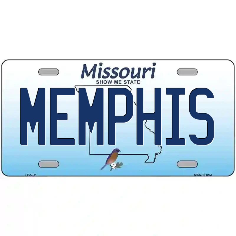 Memphis Missouri Metal Sign