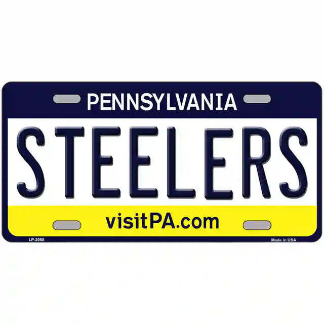 Steelers Pennsyvania Metal Sign