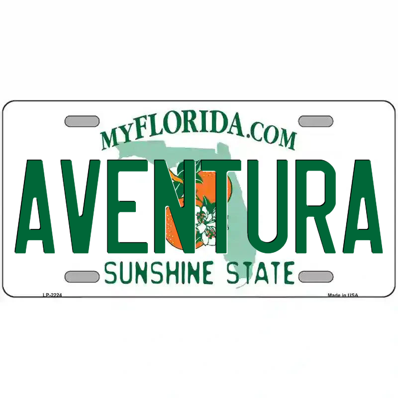 Aventura Florida Metal Sign