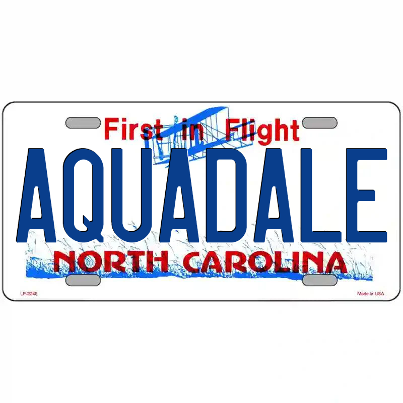 Aquadale North Carolina Metal Sign