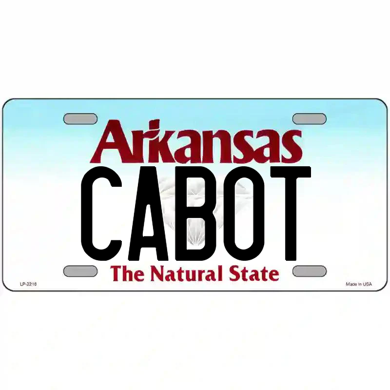 Cabot Arkansas Metal Sign