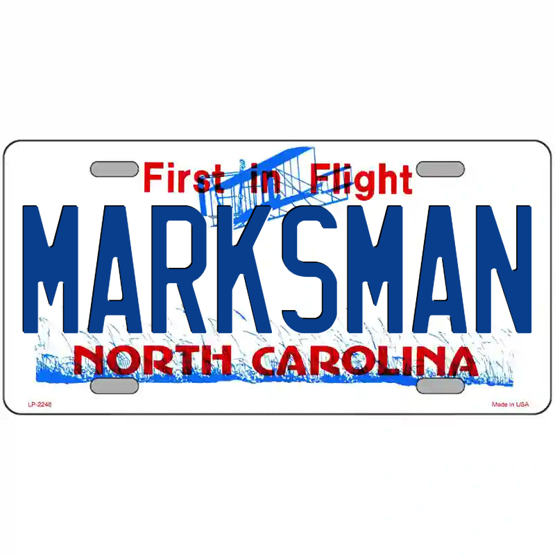 Marksman North Carolina Metal Sign