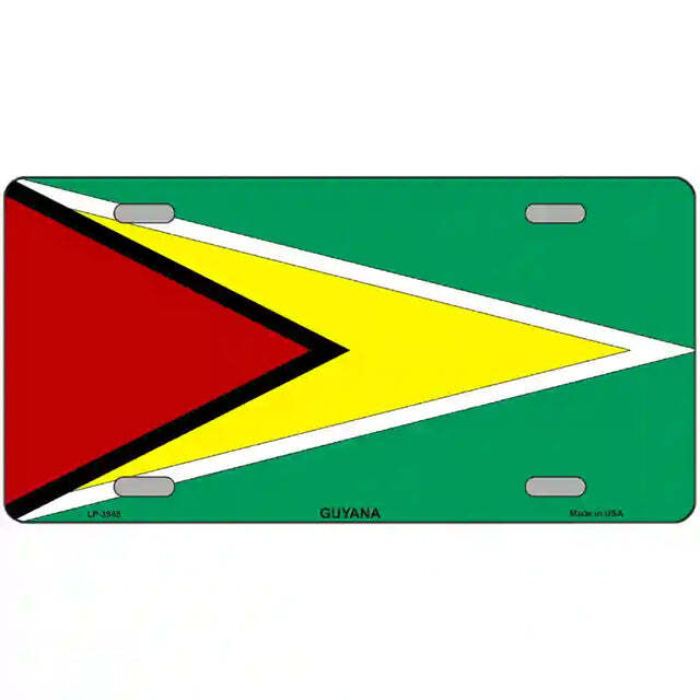 Guyana Flag Metal Sign